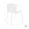 Armen Living Snack Indoor Outdoor Stackable Steel Dining Chair with Brick Red Rope, PK2 LCSNSIBRK - alternate 7